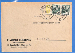 Allemagne Zone Française 1949 - Lettre De Sulz - G27504 - Other & Unclassified