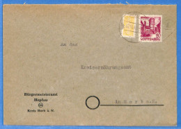 Allemagne Zone Française 1949 - Lettre De Hopfau - G27503 - Sonstige & Ohne Zuordnung