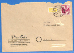 Allemagne Zone Française 1949 - Lettre De Rottenburg - G27502 - Autres & Non Classés