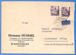 Allemagne Zone Française 1949 - Lettre De Ravensburg - G27493 - Andere & Zonder Classificatie