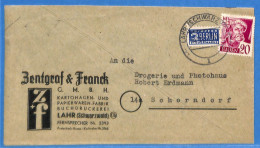 Allemagne Zone Française 1949 - Lettre De Lahr - G27490 - Otros & Sin Clasificación