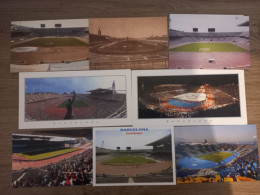 Barcelone Stade Olympique Lot De 8 Cartes - Calcio