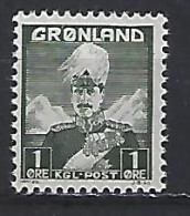 Greenland 1938  King Christian X (**) MNH  Mi.1 - Nuevos