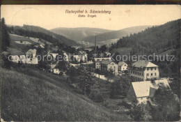 42364620 Niederpoebel Ortsansicht Englers Postkarte Niederpoebel - Schmiedeberg (Erzgeb.)