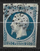 FRANCE 10 Oblitéré Côte 45 € - 1852 Louis-Napoléon