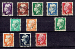 MONACO - N°344/350 - 365/368 - OB TB - Used Stamps