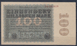 Q1427. Germany 1923. 100 Mio Mark Reichbanknote - 100 Mio. Mark