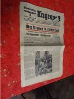 Zeitung "Oberlausitz Tagenspost"1938 - Allemand