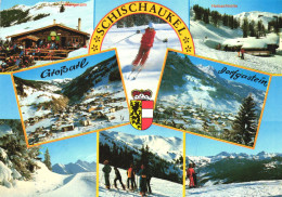 GROSSARL, DORFGASTEIN, MULTIPLE VIEWS, SKI RESORT, ARCHITECTURE, MOUNTAIN, EMBLEM, AUSTRIA, POSTCARD - Grossarl