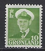Greenland 1950-53  King Frederik IX (**) MNH  Mi.30 - Unused Stamps
