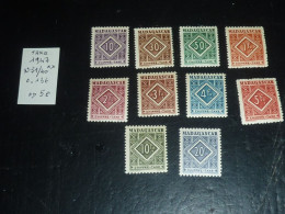 MADAGASCAR TIMBRE TAXE 1947 N°31/40 - NEUF SANS CHARNIERE (CV) - Postage Due