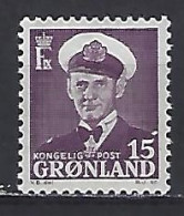 Greenland 1950-53  King Frederik IX (**) MNH  Mi.31 - Nuevos