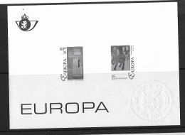 BELGIQUE 1993  EUROPA-PEINTURE FEUILLET EN NOIR ET BLANC (epreuve)  YVERT N°2501/02 NEUF MNH** - 1993