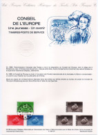 - Document Premier Jour CONSEIL DE L'EUROPE - TIMBRES-POSTE DE SERVICE - STRASBOURG 31.8.1985 - - Europese Instellingen