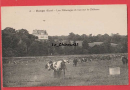 27 - DANGU--Les Paturages Et Vue Sur Le Chateau - Dangu