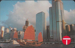 Hongkong - PCCW-HKT - C&W- SS2-01 - Central Skyline / Chinese Junk - 50 HK$ - Hong Kong