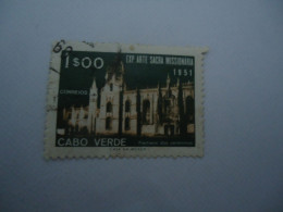 CABO VERDE  USED   STAMPS  1951 MONUMENTS - Isola Di Capo Verde