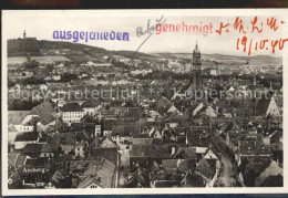 42324307 Amberg Oberpfalz Stadtbild Mit Kirche Zensurstempel Amberg Oberpfalz - Amberg