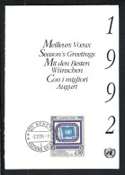 NATIONS UNIES GENEVE Ca.1991: Encart Philatélique - Lettres & Documents