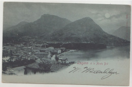 Lugano - Le Monte Brè - Cartolina Viaggiata 1898 - Lago Di Lugano