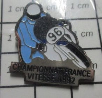 411H  Pin's Pins / Beau Et Rare / MOTOS / CHAMPIONNAT DE FRANCE DE VITESSE 1992 - Motos