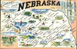 11491468 Lincoln_Nebraska Map Of The Cornhusker State - Altri & Non Classificati