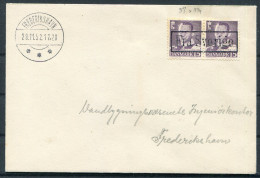 1952 Denmark Sweden Frederikshavn, Boxed "Fra Sverige" Paquebot Cover  - Briefe U. Dokumente