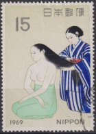 1969 Japan-Nippon ° Mi:JP 1037, Sn:JP 988, Yt:JP 940, Kami (Hair), Kobayashi Kokei, Philatelic Week - Usati