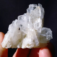 #Q45 QUARTZ à Ame (Faden Quartz) Cristaux (Orelle, Savoie, France) - Minéraux