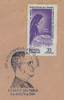 Brazil 1966 Cover Commemorative Cancel Centenary Of The Birth Of Carlos De Campos Former Governor Of São Paulo Glasses - Briefe U. Dokumente