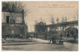 CPA - STENAY (Meuse) - La Gare Détruite Par Les Boches Avant Leur Retraite (Novembre 1918) - Stenay