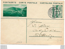 164 - 38 -  Entier Postal Avec Illustration "Fleurier à Vol D'oiseau" Cachet à Date Appenzell 1934 - Entiers Postaux