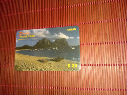 PAGAN PHONECARD RARE - Northern Mariana Islands