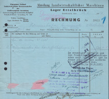 Luxembourg - Luxemburg - FACTURE  1951  ABTEILUNG LANDWIRTSCHAFTLICHER MASCHINE , ETTELBRUCK - Luxembourg