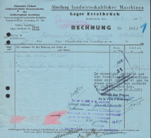 Luxembourg - Luxemburg - FACTURE  1951  ABTEILUNG LANDWIRTSCHAFTLICHER MASCHINE , ETTELBRUCK - Lussemburgo