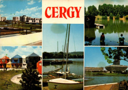 N°121311 -cpsm Cergy -multivues- - Cergy Pontoise