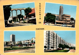 N°121318 -cpsm Souvenir De Cachan -multivues- - Cachan