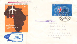 NIGERIA - FIRST FLIGHT LH 721 LAGOS - FRANKFURT / 4052 - Nigeria (1961-...)