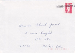 Cachet Manuel -- Griffe Linéaire  " REIMS PRINCIPAL " Type Marianne Bicentenaire - Handstempels