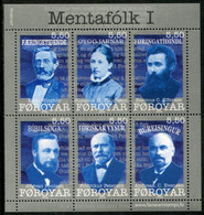 FAEROE ISLANDS 2008 Cultural Personalities Block MNH / **.  Michel Block 23;  SG MS564 - Faroe Islands