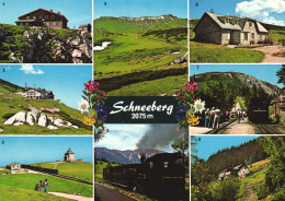 SCHNEEBERG, MULTIPLE VIEWS, ARCHITECTURE, GERRMANY, POSTCARD - Schneeberg