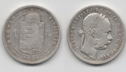 + AUTRICHE + 1 FLORIN  1881 - Autriche