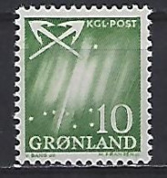 Greenland 1963  Northern Lights (**) MNH  Mi.49 - Nuovi