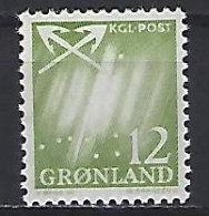 Greenland 1963  Northern Lights (**) MNH  Mi.50 - Ungebraucht