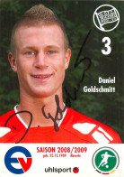 AK Daniel Goldschmitt Offenbacher Kickers 08-09 Offenbach Am Main Wertheim Würzburger FV Hessen Autogrammkarte Fußball - Autógrafos