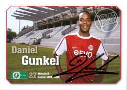 AK Daniel Gunkel Offenbacher Kickers 11-12 Offenbach Am Main Energie Cottbus FSV Mainz 05 Preußen Münster Dresdner SC - Handtekening