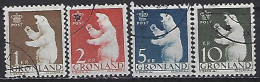 Greenland 1963  Polar Bear (o) Mi.58-61 - Usati