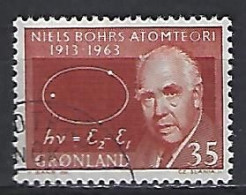 Greenland 1963  Niels Bohrs (o) Mi.62 - Oblitérés