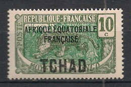 TCHAD - 1924 - N°YT. 23 - Panthère 10c - Neuf Luxe ** / MNH / Postfrisch - Unused Stamps