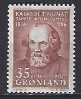 Greenland 1964  Samuel Kleinschmidt (**) MNH  Mi.64 - Unused Stamps